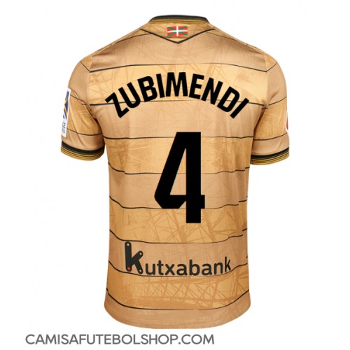 Camisa de time de futebol Real Sociedad Martin Zubimendi #4 Replicas 2º Equipamento 2024-25 Manga Curta